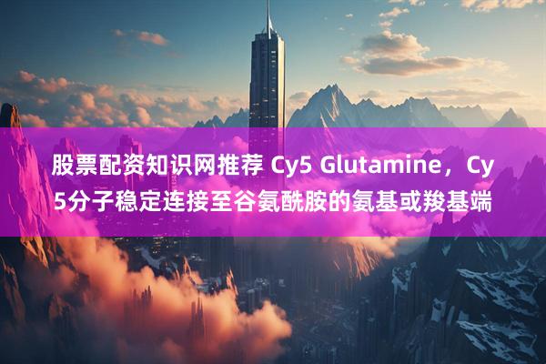 股票配资知识网推荐 Cy5 Glutamine，Cy5分子稳定连接至谷氨酰胺的氨基或羧基端